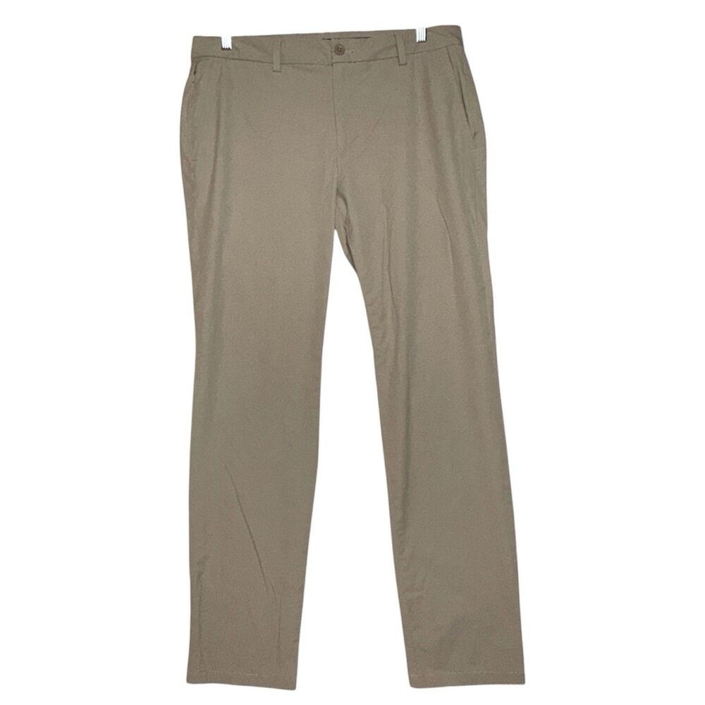 Vineyard Vines OTG On The Go Tan Khaki Performance Golf Stretch Pant Mens 34x32